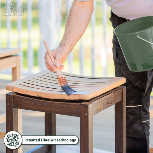 Rubio Monocoat DuroGrit's FibreGrit Technology for exterior wood.
